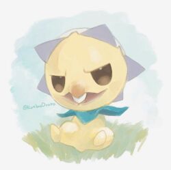 alternate_color capsakid commentary_request full_body grass no_humans open_mouth ororo outdoors pokemon pokemon_(creature) pokemon_focus shiny_pokemon smile solo tooth twitter_username 