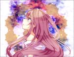  blue_eyes emilion long_hair looking_up megurine_luka pink_hair profile solo vocaloid 