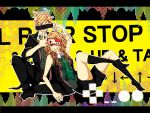  blonde_hair blue_eyes brother_and_sister controller footwear hair_ornament hairclip highres kagamine_len kagamine_rin nes project_diva project_diva_f remote_control rimocon_(vocaloid) short_hair siblings smile socks tongue twins uk17 vocaloid 