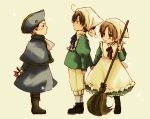 :t ahoge annoyed apron arms_behind_back axis_powers_hetalia bandana bangs blonde_hair blush boots bowtie broom brothers brown_eyes brown_hair chibitalia_(hetalia) child clench clenched_hand cloak cravat crossdressinging dark_skin dress fist flower footwear group hat head_scarf holding_hands holy_roman_empire_(hetalia) kocho_(kn88) maid male multiple_boys northern_italy_(hetalia) pants parted_bangs polearm puffy_sleeves ribbon shoes short_hair siblings simple_background skirt socks southern_italy_(hetalia) sparkle standing sweat tears white_legwear young 