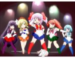  bishoujo_senshi_sailor_moon blonde_hair blue_eyes blue_hair blush bow choker cosplay crescent cresent inner_senshi kaname_madoka kyubey kyuubee long_hair look-alike magical_girl mahou_shoujo_madoka_magica miki_sayaka pantyhose parody pocky purple_eyes purple_hair red_eyes red_hair redhead sailor_jupiter sailor_jupiter_(cosplay) sailor_mars sailor_mars_(cosplay) sailor_mercury sailor_mercury_(cosplay) sailor_moon sailor_moon_(cosplay) sailor_senshi sailor_senshi_(cosplay) sailor_venus sailor_venus_(cosplay) sakura_kyouko sesield short_hair tomoe_mami twintails violet_eyes wink yellow_eyes 