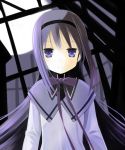  akemi_homura black_hair expressionless face hairband long_hair magical_girl mahou_shoujo_madoka_magica purple_eyes ribbon solo violet_eyes wara_(warapro) 