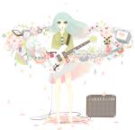  bad_id guitar hatsune_miku highres instrument keyboard keyboard_(instrument) miya_(48ne) television train vocaloid 