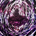  abstract bad_id f7(eiki) frills heart highres komeiji_satori pink_eyes pink_hair short_hair skirt solo speed_painting third_eye touhou 