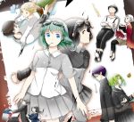  aimai_elegy_(vocaloid) bad_id bicycle blue_eyes couple dual_persona glasses goggles goggles_on_head gumi koto2 mosaic_roll_(vocaloid) nisoku_hokou_(vocaloid) pedal_heart_(vocaloid) school_uniform short_hair songover vocaloid yowamushi_mont-blanc_(vocaloid) 