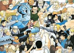 arakawa_hiromu everyone fullmetal_alchemist official_art tagme 