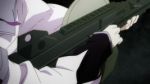  akemi_homura animated animated_gif black_hair braid casing_ejection firing gif gun lowres machine_gun magical_girl mahou_shoujo_madoka_magica pantyhose screencap shell_casing solo spoilers twin_braids weapon witch&#039;s_labyrinth witch's_labyrinth 