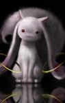  creepy dark highres komotori_tawa kyubey kyuubee mahou_shoujo_madoka_magica no_humans realistic red_eyes reflection 