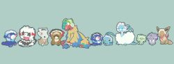  :3 altaria animal_focus aqua_background archeops bidoof black_eyes black_fur blue_feathers blue_fur bow bowtie brown_fur cat claws colored_sclera cubone dinosaur eevee espurr fangs feathers fluffy frilled_hairband frills full_body galarian_zigzagoon green_fur hairband joo_gumoon looking_at_viewer maid_headdress manaphy mega_stone neck_fur no_humans pink_eyes pokemon pokemon_(creature) pokemon_focus popplio red_bow red_bowtie simple_background sitting sprigatito standing two-tone_fur white_bow white_fur yellow_sclera 