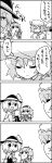  chair comic cookie food hat heart highres ice_cream komeiji_koishi komeiji_satori monochrome remilia_scarlet tani_takeshi third_eye touhou translated translation_request yukkuri_shiteitte_ne 