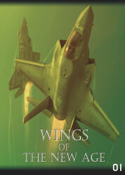  aircraft airplane commentary_request cover cover_page doujin_cover f-35_lightning_ii fighter_jet flying jet_engine midair military_vehicle no_humans original outdoors pillarboxed sky vehicle_focus zephyr164 