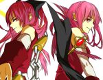  ask-s bad_id bow chain chains dual_persona hair_bow jewelry long_hair magical_girl mahou_shoujo_madoka_magica pendant polearm ponytail red_eyes red_hair redhead sakura_kyouko smile weapon 