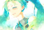  closed_eyes eyes_closed face hatsune_miku popoin smile tears twintails vocaloid 