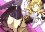  ass bad_id blonde_hair drill_hair lastswallow mahou_shoujo_madoka_magica short_hair short_twintails solo thighhighs tomoe_mami twintails 