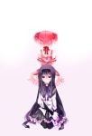  akemi_homura bad_id black_hair black_legwear footwear hairband highres kaname_madoka kneehighs kneeling long_hair mahou_shoujo_madoka_magica man_(osekihann) multiple_girls pantyhose pink_hair purple_eyes short_twintails socks tears thigh-highs thighhighs twintails violet_eyes 