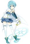  blue_hair kedama0808 mahou_shoujo_madoka_magica miki_sayaka short_hair sword thighhighs weapon 