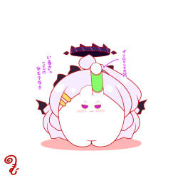  >:) 1girl ahoge arms_up arrow_(symbol) black_wings blue_archive blush closed_mouth colored_shadow commentary_request grey_hair hair_ornament hairclip halo highres hina_(blue_archive) horns kurukurumagical long_hair outline parted_bangs red_outline shadow simple_background single_hair_intake smile solo translation_request v-shaped_eyebrows very_long_hair violet_eyes white_background wings 