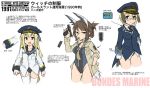  bad_id blonde_hair cigarette commentary_request gun head_wings ogitsune_(ankakecya-han) scar sleeves_rolled_up strike_witches strike_witches_1991 swimsuit tail thighhighs translation_request uniform weapon 