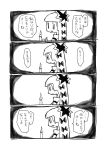  4koma candle comic fire flame fujiwara_no_mokou ichikai monochrome solo touhou translated translation_request writing 