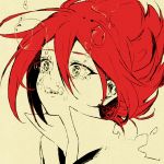  bubble face inazuma_eleven inazuma_eleven_(series) kiyama_hiroto red_hair redhead short_hair tochiko_(spi) underwater 