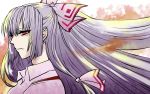  discharge_cycle floating_hair fujiwara_no_mokou long_hair profile solo tomomo28 touhou 