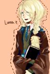  blonde_hair book character_name harry_potter holding holding_book ioa_mekuno luna_lovegood solo 