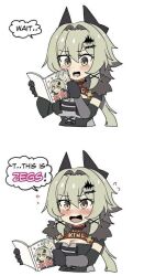 1girl blush caesar_king_(zenless_zone_zero) doujin_cover hinghoi long_hair zenless_zone_zero