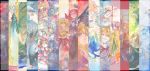  bad_id campanula-star cirno column_lineup everyone flandre_scarlet fujiwara_no_mokou hat hieda_no_akyuu izayoi_sakuya kamishirasawa_keine koakuma komeiji_koishi letty_whiterock lunasa_prismriver lyrica_prismriver merlin_prismriver mizuhashi_parsee multiple_girls saigyouji_yuyuko touhou traditional_media triangular_headpiece watercolor_(medium) yakumo_yukari 