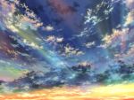  clouds gradient iy_tujiki light no_humans original scenery sky sunset twilight 