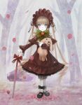  bad_id cane gothic_lolita highres jasmine_(jasco) kunkun lolita_fashion rozen_maiden shinku shinkuu solo stuffed_toy 