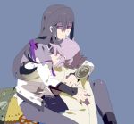  akemi_homura bad_id closed_eyes eyes_closed genderswap hug kaname_madoka long_hair mahou_shoujo_madoka_magica morinaga777 multiple_boys pink_hair purple_eyes purple_hair short_hair violet_eyes 