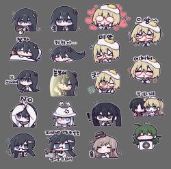  ! >_< 6+girls :< =_= ? absolutely_everyone absurdres ahoge anger_vein animal_on_head aqua_eyes black-framed_eyewear black_eyes black_ribbon black_sailor_collar blanket blonde_hair blue_eyes blush book book_on_head cat cat_on_head character_request chibi chito_(shoujo_shuumatsu_ryokou) closed_mouth commentary_request cooking_pot cropped_torso crying double_thumbs_up double_v dress english_text everyone fish_hair_ornament food food_on_head four-pointed_star fried_egg glasses gloom_(expression) green_hair grey_background hair_ornament hat heart heterochromia highres holding holding_mushroom holding_notepad korean_commentary korean_text lab_coat long_hair low_twintails lying medium_hair multiple_girls mushroom mushroom_on_head neck_ribbon no_hands notepad object_on_head on_head on_stomach one_eye_closed open_mouth own_hands_clasped own_hands_together pasta pillow plaid_clothes plaid_shirt puff_of_air red-framed_eyewear red_shirt ribbon sailor_collar school_uniform shimeji_simulation shirt shoujo_shuumatsu_ryokou sitting sleeping smile star-shaped_pupils star_(symbol) streaming_tears sumida_(shimeji_simulation) symbol-shaped_pupils tears the_gardener_(shimeji_simulation) thinking thumbs_up translation_request tsukishima_shijima tsukishima_shijima's_sister twintails v white_cat white_dress white_eyes white_hat white_shirt yamashita_majime yeolomang yomikawa_(shimeji_simulation) yuuri_(shoujo_shuumatsu_ryokou) 