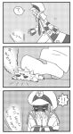  3koma accident coat comic greyscale hat homura-m joltik kudari_(pokemon) monochrome pokemon pokemon_(game) pokemon_black_and_white pokemon_bw shoes translation_request 