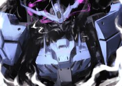  absurdres commentary eye_trail gundam gundam_tekketsu_no_orphans gundam_vidar highres hunk_404 light_trail looking_at_viewer mecha mecha_focus mobile_suit no_humans robot science_fiction solo upper_body v-fin violet_eyes 