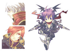  3boys :o armor armored_boots assassin_cross_(ragnarok_online) black_cape black_gloves black_pants black_shirt black_wings blue_eyes boots cape closed_mouth commentary_request dagger demon_wings expressionless full_body gloves hair_over_one_eye head_wings holding holding_dagger holding_knife holding_weapon jamadhar knife midori126 multiple_boys open_mouth pants pauldrons pink_eyes pink_hair priest_(ragnarok_online) purple_hair ragnarok_online red_scarf scarf shirt short_hair shoulder_armor simple_background torn_cape torn_clothes violet_eyes waist_cape weapon white_background white_hair wings wizard_(ragnarok_online) 