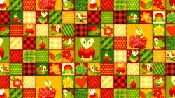  alternate_color apple appletun applin blanket commentary dynamax english_commentary flapple flower food fruit gigantamax gigantamax_flapple/appletun gingham_blanket highres leaf no_humans pokemon pokemon_(creature) pokemon_focus polka_dot qr_code quilt red_flower shiny_pokemon starsalts whimsy_twee yellow_flower 