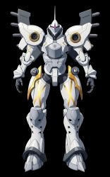  commentary_request gundam gundam_gquuuuuux gyan_(gquuuuuux) highres keng666 mecha mecha_focus mobile_suit no_humans one-eyed_mecha original radio_antenna redesign robot roundel science_fiction solo space violet_eyes zeon zero_gravity 