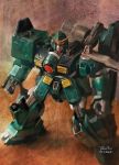  faux_traditional_media gundam gundam_leopard halil_ural mecha solo speed_painting 