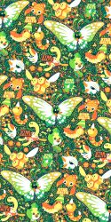  alt_text animal_focus antennae artist_name bug bug_type_theme_(pokemon) butterfly butterfly_net butterfree clothed_pokemon combee commentary dynamax english_commentary fangs flower full_body gigantamax gigantamax_butterfree green_hat grubbin hand_net hat highres honeycomb_(pattern) horns insect_wings larvesta leaf limited_palette mandibles mushroom no_humans open_mouth paras party_hat pokemon pokemon_(creature) pokemon_focus pokemon_go sewaddle shuckle silk single_horn smile solid_oval_eyes spider_web spinarak starsalts striped_hat two-tone_hat weedle wings wurmple yellow_hat 