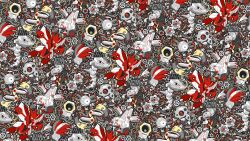  :o antennae aron artist_name bug commentary doublade duraludon durant full_body gears highres klink lightning_bolt_symbol limited_palette magnemite magnet mandibles meltan nut_(hardware) o_x one-eyed open_mouth pokemon pokemon_(creature) pokemon_focus red_eyes scizor screw skarmory starsalts steel_type_theme_(pokemon) steelix sword teeth untranslatable_commentary v-shaped_eyes weapon 