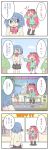  4koma ac_japan aisatsu_boy aisatsu_girl arigato_usagi blue_eyes blue_hair bow cameo casual check_translation comic dance_dance_revolution dance_pad food hair_bow hair_ornament hairclip hatsune_miku highres ice_cream konban_wani konnichi_wan long_hair long_image mahou_shoujo_madoka_magica mami_mogu_mogu miki_sayaka miyako_hito multiple_girls not_afraid_anymore plaid plaid_skirt red_hair redhead sakura_kyouko sayona_lion school_uniform skirt spoilers tall_image tartan tomoe_mami translated vocaloid wide_face |_| 