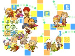  5girls 6+boys armor bag bard_(sekaiju) bard_3_(sekaiju) belt belt_buckle blonde_hair blue_eyes blue_hair boots breastplate brown_belt brown_boots brown_dress brown_hair brown_hat buckle chibi chibi_only closed_mouth coat commentary_request dancer_(sekaiju) dancer_1_(sekaiju) dark-skinned_male dark_hunter_(sekaiju) dark_hunter_3 dark_skin dress facial_hair floral_print flower fox_mask full-leg_boots fur-trimmed_jacket fur_trim goatee goggles goggles_on_head greaves green_eyes green_pants grey_hair grin hair_between_eyes hat holding holding_flower holding_map holding_shield holding_sword holding_weapon instrument jacket japanese_clothes kimono lab_coat long_hair long_sleeves lute_(instrument) map mask mask_on_head mechanical_wings medic_(sekaiju) medic_3_(sekaiju) monster motimamire multiple_boys multiple_girls musical_note mystic_(sekaiju) mystic_2_(sekaiju) navel one_eye_closed open_clothes open_coat open_mouth orange_hair paladin_(sekaiju) paladin_2_(sekaiju) pants pencil_behind_ear pink_kimono pirate_(sekaiju) pirate_3_(sekaiju) plaid_clothes plaid_skirt ponytail pouch print_kimono puffy_long_sleeves puffy_sleeves purple_scarf red_bag red_eyes red_hair red_pants red_skirt running scarf sekaiju_no_meikyuu sekaiju_no_meikyuu_2 sekaiju_no_meikyuu_3 sekaiju_no_meikyuu_4 shield shinobi_(sekaiju) shinobi_4_(sekaiju) shirt shogun_(sekaiju) shogun_1_(sekaiju) short_hair shoulder_bag sitting skirt smile sniper_(sekaiju) sniper_3_(sekaiju) sparkle staff standing star_(symbol) sweat sword swordsman_(sekaiju_4) swordsman_4_(sekaiju_4) teeth tongue tongue_out twintails upper_teeth_only violet_eyes weapon white_coat white_hair white_shirt wings yellow_eyes zodiac_(sekaiju) zodiac_4_(sekaiju) 