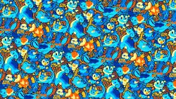  :3 alt_text artist_name closed_eyes closed_mouth commentary english_commentary fangs froakie highres lapras limited_palette magikarp mudkip no_humans nostrils open_mouth oshawott piplup pokemon pokemon_(creature) pokemon_focus popplio quagsire quaxly seashell seaweed shell smile sobble solid_oval_eyes squirtle star_(symbol) starsalts staryu totodile vaporeon water_type_theme_(pokemon) 