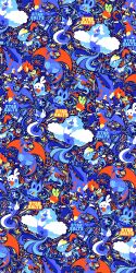  altaria applin artist_name banner claws closed_mouth commentary crown dragon dragon_type_theme_(pokemon) dragon_wings dragonair druddigon english_commentary fangs flower full_body garchomp goomy helm helmet highres jangmo-o limited_palette mega_altaria mega_pokemon no_humans noibat open_mouth pokemon pokemon_(creature) pokemon_focus salamence sharp_teeth shield smile solid_oval_eyes starsalts sword teeth unworn_crown weapon wings 