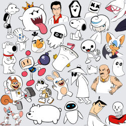  1other 6+boys 6+girls angry_birds animal_ears animal_nose annoying_dog aqua_teen_hunger_force balding bat_ears bat_girl bat_wings beagle bear bird blooper_(mario) body_hair bomb bomberman brian_griffin carl_brutananadilewski chain chain_necklace character_request color_connection copyright_request crossover crown diary_of_a_wimpy_kid dog domestic_maid dry_bones east-west_crossover eve_(wall-e) explosive facial_hair family_guy fat fat_man fishbowl_helmet furry furry_female fuse ghost greg_heffley grey_background hands_on_own_hips helmet ice_bear_(we_bare_bears) jewelry kamok_(rhythm_tengoku) king_boo light_persona luigi's_mansion luigi's_mansion_3 marshmello master_shake matilda_(angry_birds) milkshake mouse_(animal) multiple_boys multiple_crossover multiple_girls mustache napstablook necklace no_sclera papyrus_(undertale) peanuts_(comic) pillsbury_doughboy pinky_(pinky_and_the_brain) pinky_and_the_brain polar_bear rabbid rabbit_ears raving_rabbids real_life rhythm_tengoku robot rouge_the_bat sage_(sonic) samurai_jack samurai_jack_(character) sandy_cheeks simple_background skeleton snoopy sonic_(series) sonic_frontiers spider-gwen spongebob_squarepants_(series) spy_vs_spy squid squirrel_ears squirrel_girl squirrel_tail super_mario_bros. tail the_brain topknot turtle_shell uboa undertale utdr_(toby_fox) wall-e we_bare_bears white_bomberman white_dog white_spy white_theme wings yume_nikki 