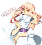  blue_eyes bunny cover hair_ornament heart ippus lips long_hair macross macross_frontier macross_frontier:_itsuwari_no_utahime na_young_lee on_head pink_hair rabbit sheryl_nome solo star tattoo 