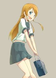  blue_eyes cccpo kousaka_kirino orange_hair ore_no_imouto_ga_konna_ni_kawaii_wake_ga_nai skirt 