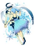  copyright_request dancing dress shion_(mamuring) shionty snowflakes 