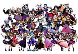  >_< 6+girls :/ ahoge alice_margatroid animal_ear_fluff animal_ear_piercing animal_ears animal_hat antennae apron arm_across_neck arm_up arrow_(projectile) ascot back_bow bamboo_print barefoot bat_wings beret between_fingers bird_ears bird_wings black_bow black_bowtie black_cape black_hairband black_hat black_jacket black_shoes black_skirt black_vest blazer blonde_hair blue_bow blue_dress blue_eyes blue_hair blue_hat blue_kimono blue_ribbon blue_shoes blue_tabard blue_vest book boots bow bow_(music) bow_(weapon) bowtie braid branch breasts brooch brown_boots brown_dress brown_eyes brown_hair brown_hat brown_socks cape capelet carrot_necklace cat_ears cat_tail chen choker cirno clenched_hands closed_eyes closed_mouth collared_shirt commentary_request constellation_print crescent crescent_hat_ornament cross cross_print crossed_arms cryokinesis crystal crystal_wings detached_wings doll drawing_bow dress dual_persona earrings elbow_gloves ex-keine facing_viewer fang fighting_stance finger_gun flandre_scarlet floppy_ears footwear_bow fox_tail frilled_apron frilled_dress frilled_hairband frilled_hat frilled_kimono frilled_shirt_collar frilled_skirt frilled_sleeves frills frown fujiwara_no_mokou full_body gloves gradient_clothes gradient_dress gradient_jacket gradient_pants gradient_skirt green_bow green_eyes green_hair green_hat green_skirt green_vest grey_eyes grey_hair grimoire grimoire_of_alice gunbuster_pose hair_between_eyes hair_bow hair_ribbon hairband hand_on_hilt hand_on_own_hip hands_in_opposite_sleeves hands_in_pockets hat hat_bow hat_ornament hat_ribbon hitodama holding holding_above_head holding_arrow holding_book holding_bow_(music) holding_bow_(weapon) holding_branch holding_instrument holding_knife holding_scroll holding_sword holding_trumpet holding_umbrella holding_violin holding_weapon hong_meiling hoop_earrings horn_bow horn_ornament horns houraisan_kaguya ice ice_wings inaba_tewi instrument izayoi_sakuya jacket japanese_clothes jeweled_branch_of_hourai jewelry juliet_sleeves kamishirasawa_keine katana keyboard_(instrument) kimono kitsune kneehighs knife knives_between_fingers konpaku_youmu konpaku_youmu_(ghost) lace-up_boots lapel_pin leg_up letty_whiterock limone_illust loafers long_hair long_skirt long_sleeves looking_at_viewer lunasa_prismriver lyrica_prismriver maid maid_headdress mary_janes medium_breasts medium_hair merlin_prismriver miniskirt mob_cap multicolored_hair multicolored_wings multiple_girls multiple_hair_bows multiple_swords multiple_tails mystia_lorelei neck_ribbon necklace necktie nekomata nurse_cap ofuda ofuda_on_clothes one_side_up open_book open_mouth orange_eyes outstretched_arms overhead_swing pants parasol patchouli_knowledge pendant pinafore_dress pink_dress pink_eyes pink_hair pink_hat pink_sash pink_shirt pink_skirt pink_vest playing_instrument pleated_skirt print_dress print_hat print_skirt puffy_short_sleeves puffy_sleeves purple_dress purple_hair purple_pants purple_shoes purple_skirt purple_tabard purple_vest rabbit_ears rabbit_girl rabbit_tail red_ascot red_boots red_bow red_cape red_cross red_dress red_eyes red_hair red_hairband red_hat red_jacket red_necktie red_pants red_ribbon red_shoes red_skirt red_vest reisen_udongein_inaba remilia_scarlet ribbon ribbon-trimmed_dress ribbon_choker ribbon_trim rumia saigyouji_yuyuko sash scarf scroll serious shanghai_doll sheath sheathed shirt shoes short_hair short_sleeves side_slit simple_background singing single_braid single_earring skin_fang skirt skirt_set sleeve_bow sleeve_garter sleeveless sleeveless_dress small_breasts small_horns smile socks spread_arms star_(symbol) star_hat_ornament suspenders sword sword_on_back tabard tail thighs toes touhou triangular_headpiece trumpet twin_braids two-sided_cape two-sided_fabric two-tone_dress two-tone_hair two_tails umbrella unsheathed very_long_hair vest violet_eyes violin waist_apron waist_sash weapon weapon_on_back weapon_strap white_background white_boots white_bow white_bowtie white_capelet white_dress white_gloves white_hat white_scarf white_shirt white_socks white_umbrella white_wrist_cuffs wide_sleeves winged_hat winged_shoes wings wriggle_nightbug wrist_cuffs yagokoro_eirin yakumo_ran yakumo_yukari yellow_ascot yellow_bow yellow_bowtie yellow_eyes 