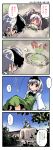  4koma animal_ears blush bunny_ears comic hairband highres konpaku_youmu kuroneko1911a1 long_image multiple_girls nanaroku_(fortress76) reisen_udongein_inaba tall_image touhou translated 